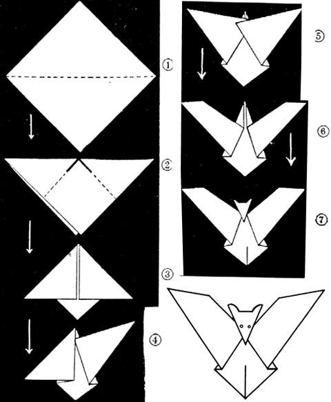 Мастер-класа: бат-оригами бат