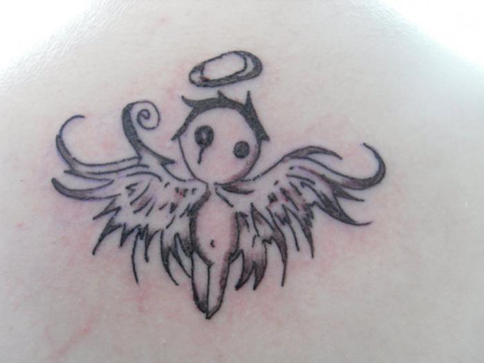 Ангел тату: значење тетоваже. Ангел Вингс Таттоо