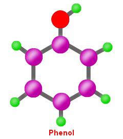 Молекуларна и структурна формула фенола